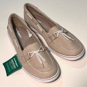 Grasshoppers Tan Flats with White Accents